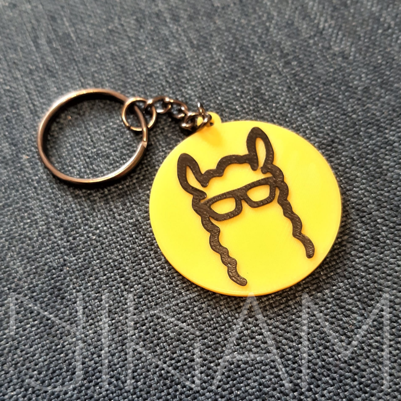 Přívěšky na klíče na přání - dvoubarevné