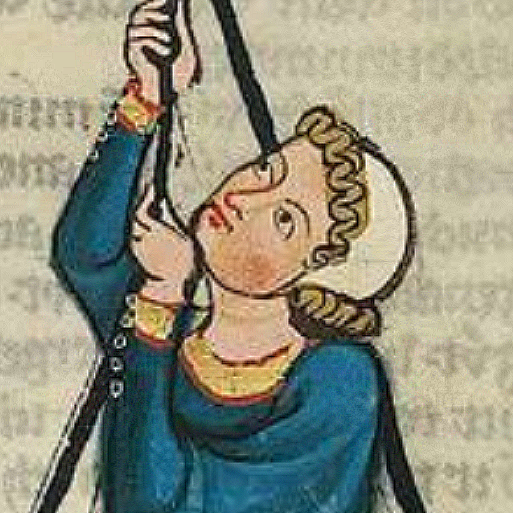 Středověká čapka / coif, třídílná