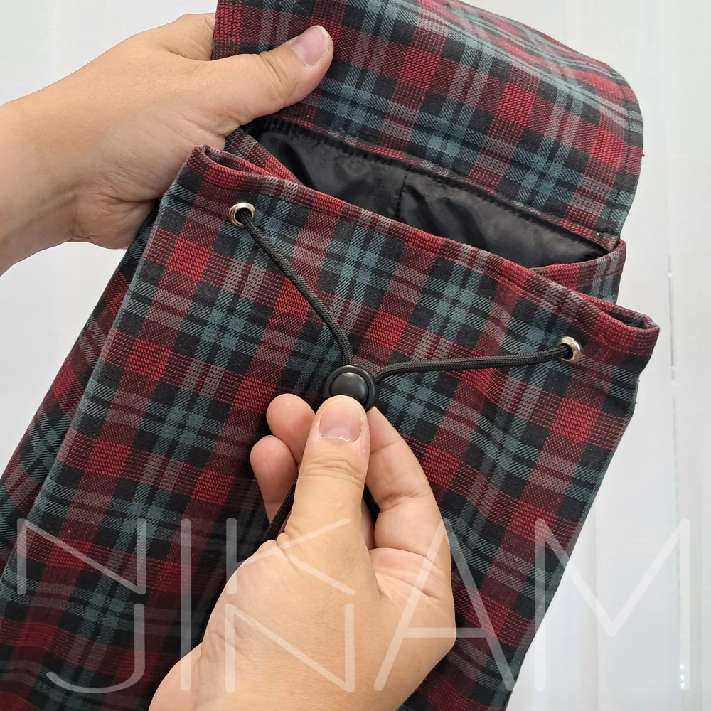 Batůžek červené káro