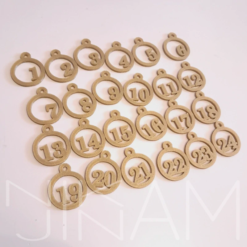 Sada čísel pro výrobu adventního kalendáře