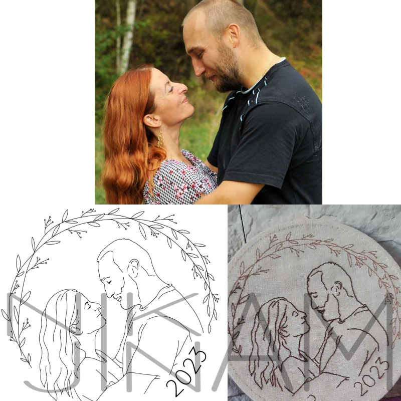 Ruční výšivka podle fotografie