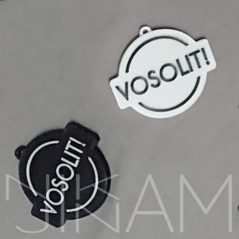 Přívěšky na klíče na přání - dvoubarevné