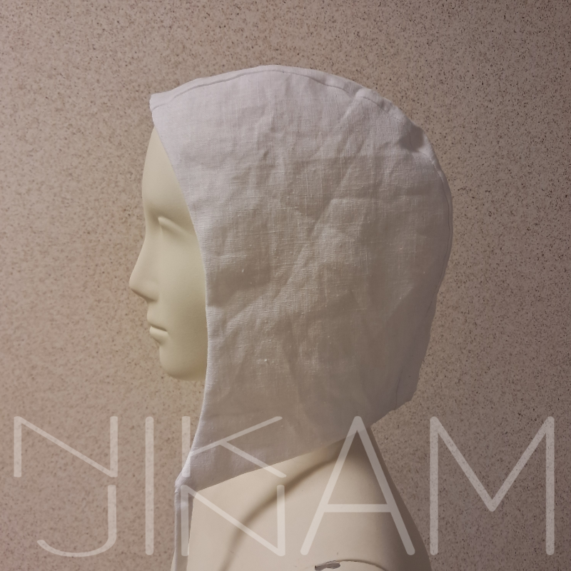 Středověká čapka / coif, třídílná