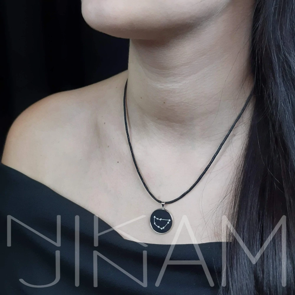 Vyšívané souhvězdí KOZOROH, svítící ve tmě 