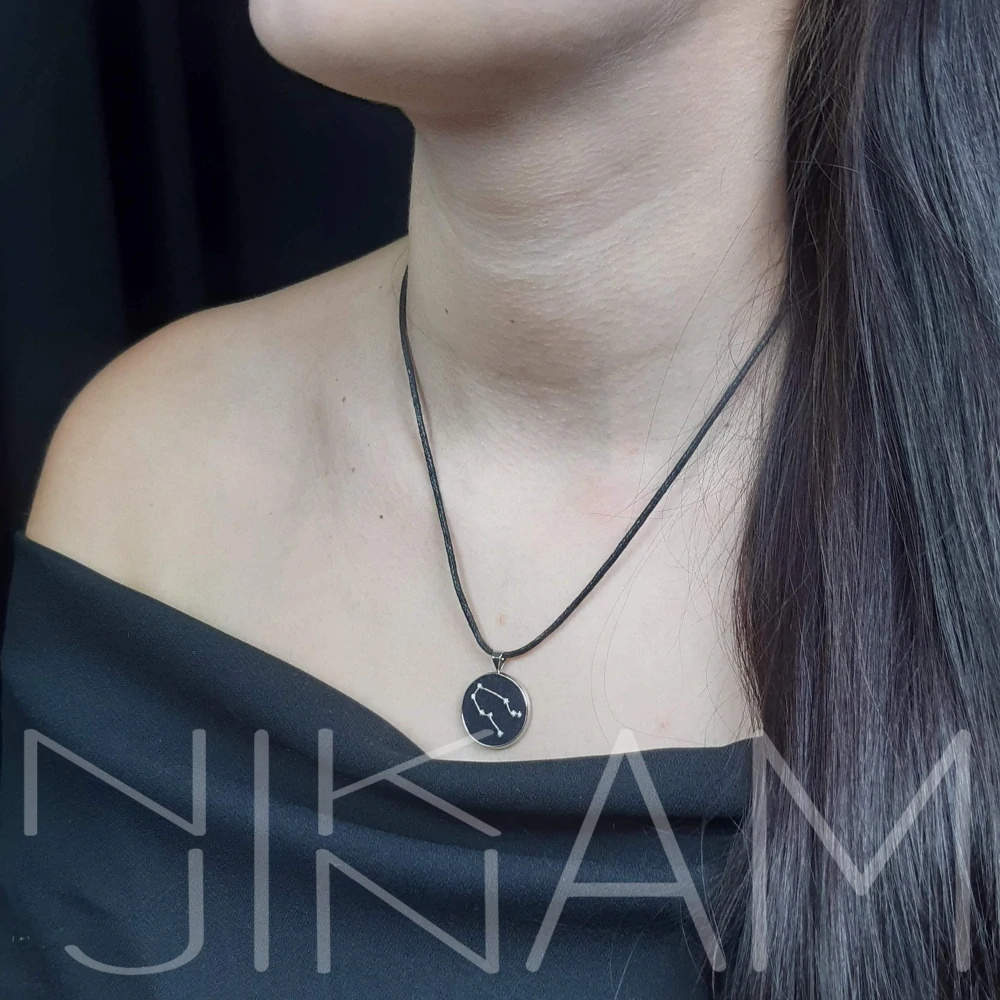 Vyšívané souhvězdí BLÍŽENCI, svítící ve tmě 