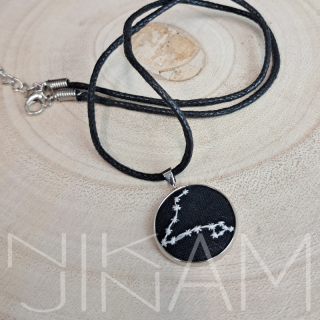 Vyšívané souhvězdí RYBY, svítící ve tmě 