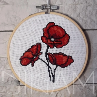 Sada na vyšívání Vlčí máky