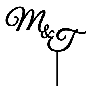 Iniciály MaT - zlatá