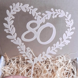 Číslice v květinovém srdci